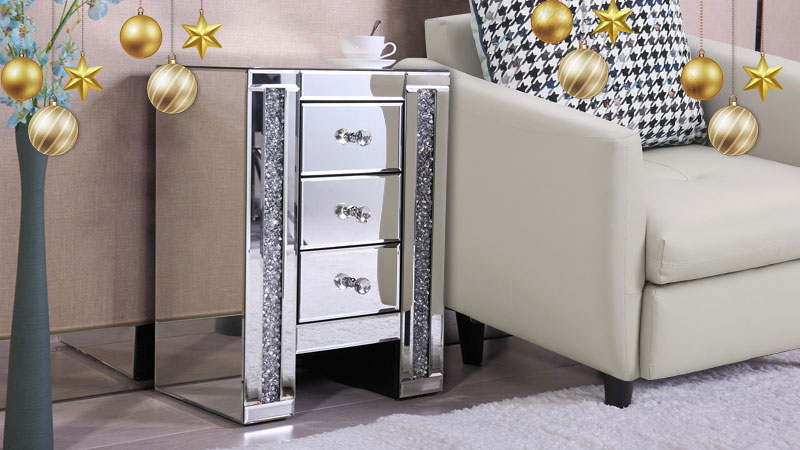 Mirrored Nightstand