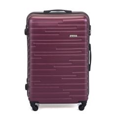 3Pcs Hardside Rolling Suitcase for Men & Women, Wine Red