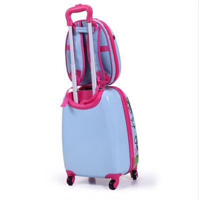 Kids Spinner Cute Hard Side Luggage W/Backpack