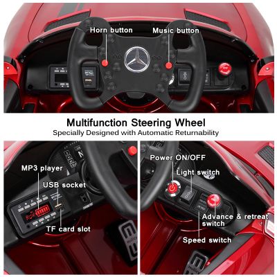 Licensed Mercedes-Benz SX1918 Operated 12V Kids Sports Car
