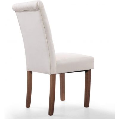 Fabric Upholstered High Back Chair W/Button Tufted