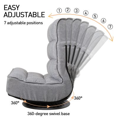 7-Position Adjustable Gaming Floor Seating