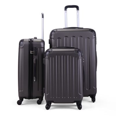 3 Sized Pcs Travel Rolling Carry-on Suitcase