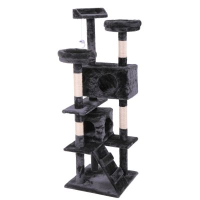 Padded Perch Cat Condo W/Sisal Scratching Post