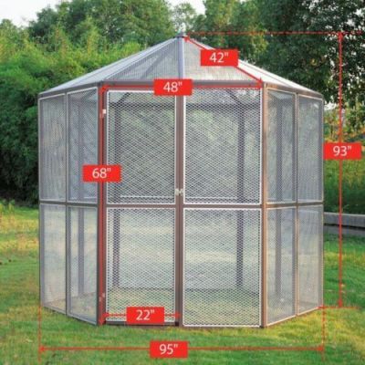 Wide Vision Walk-in Mesh All-Bird Aviary Enclosure
