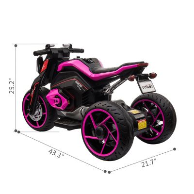 12V Kids Ride Battery Powered Dirt Motorcycle w/ 3 Wheels