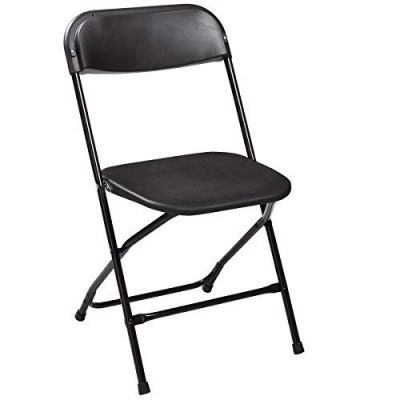 Multi-packs White/Black Plastic Folding Chairs