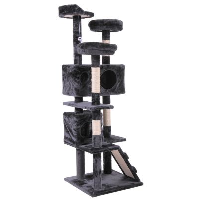 Padded Perch Cat Condo W/Sisal Scratching Post