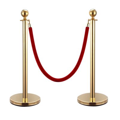 Stanchion Red Velvet Rope with Hooks