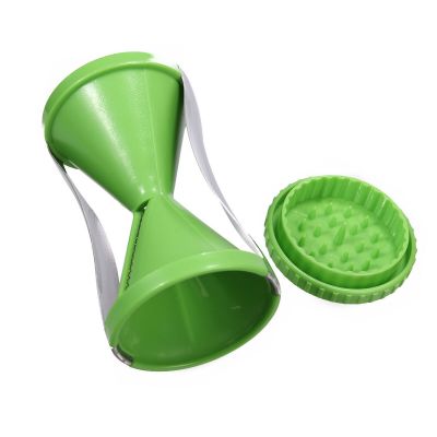 Hand-hold Twisted Spiral Vegetable Slicer W/3-Blade