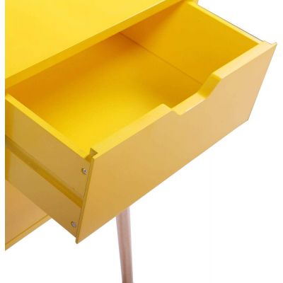 Dayton Mustard Yellow 2-Drawer Nightstand Set of 2