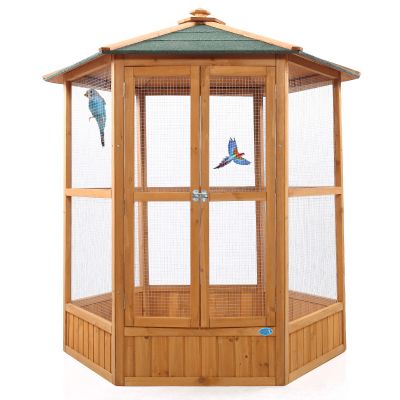 Wooden Outdoor Bird Aviary Large Flight Cage