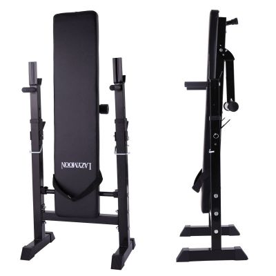 Incline-able Fitness Weight Lifting Bench W/Barbell Rack