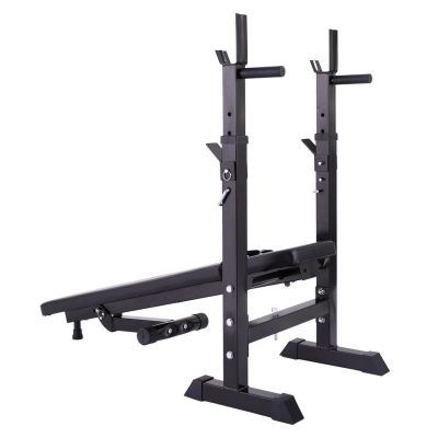 Incline-able Fitness Weight Lifting Bench W/Barbell Rack