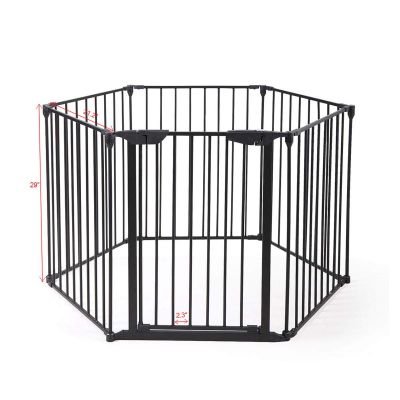 6 Panel Expandable Safety Xmas & Hearth Gate Freestanding