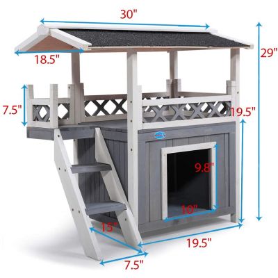 2 story outlet dog kennel