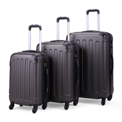 3 Sized Pcs Travel Rolling Carry-on Suitcase