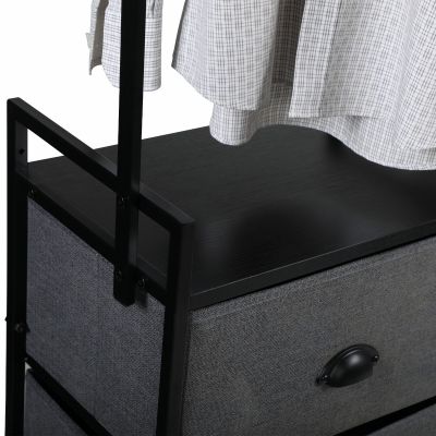 Dresser Storage Tower W/8 Fabric Drawers, Rack