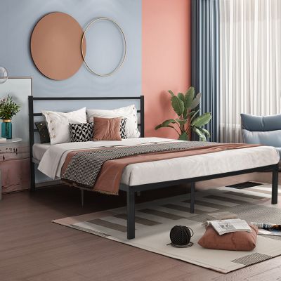 Minimalist Heavy Duty Slatted Bed Frame Queen