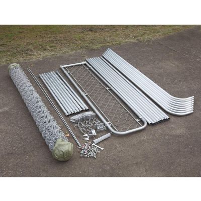 XXL Dog Playpen Cage Crate W/Exposed roof & Galvanized Metal Mesh Kennel-large