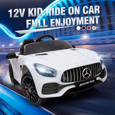 Mercedes AMG GT White Powered RC Kids Ride On Car