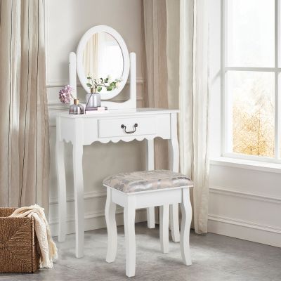 White Dressing Table Make up Table Set