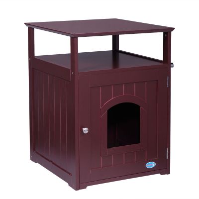 Litter Box Bookshelf and Decorative Cat House