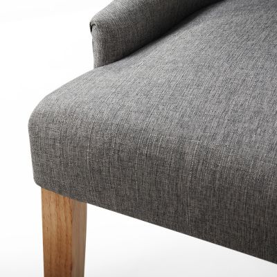 Small Nailhead Trim Upholstery Dining Chair 2pcs