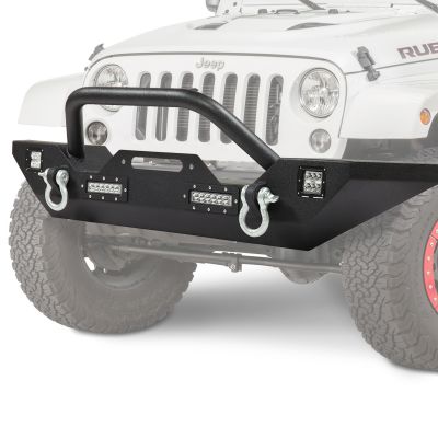 Jeep Car Front Bumper Guard W/D-Ring & LED