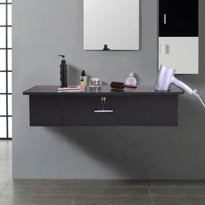 Wall Mounted Hair Styling Station W/1 Drawer