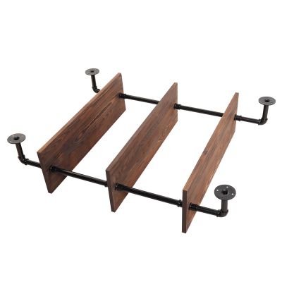 3 Tier Industrial Retro Wall Mount Iron Pipe Shelves