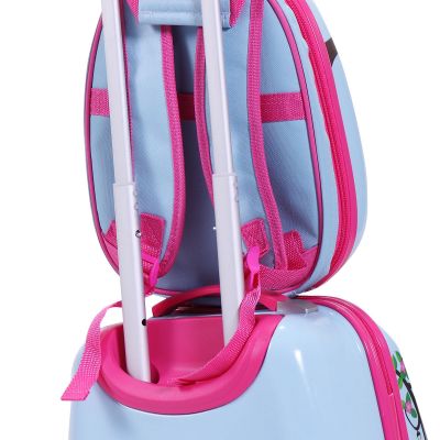 Kids Spinner Cute Hard Side Luggage W/Backpack