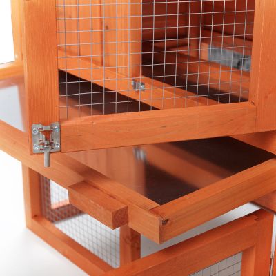Large Bunny Cage Rooster Run Pen W/Removable Tray