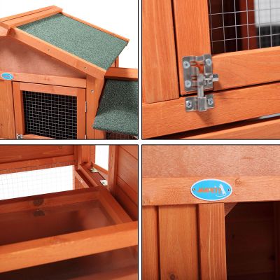 Large Bunny Cage Rooster Run Pen W/Removable Tray