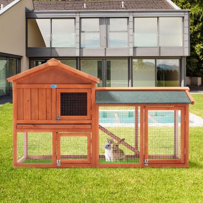 Large Bunny Cage Rooster Run Pen W/Removable Tray