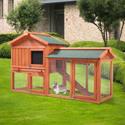 Large Bunny Cage Rooster Run Pen W/Removable Tray