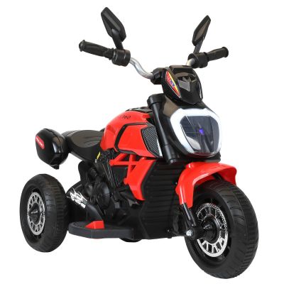 6V Kids Ride On 3-Wheel Motorcycle Car w/ Storage