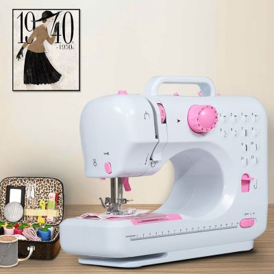 Easy Home Use Sewing Machine Simple Stitching Machine W/Two Speeds 