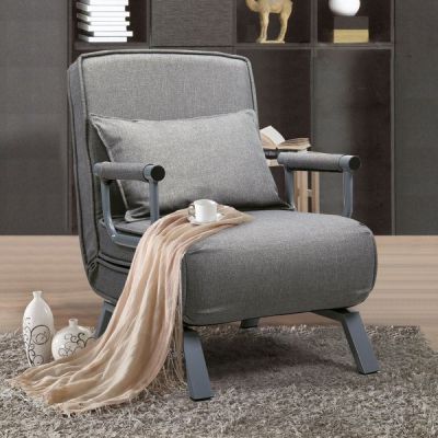 3 in 1 Folding Chair Bed Convertible Sleeper Chair Into Bed