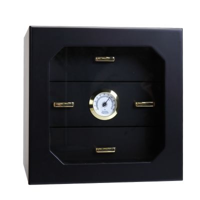Wood 3-Layer Electric Cigar Humidor Cabinet