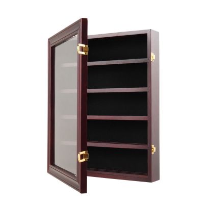 Wall Military Challenge Coin Display Case Cabinet