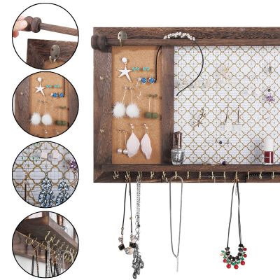 Wall Jewelry Holder & Hanger for Earrings Necklaces