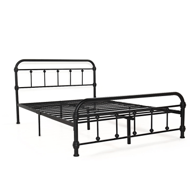 35” Tall Vintage Full Size Bed Frame W/Headboard, Footboard