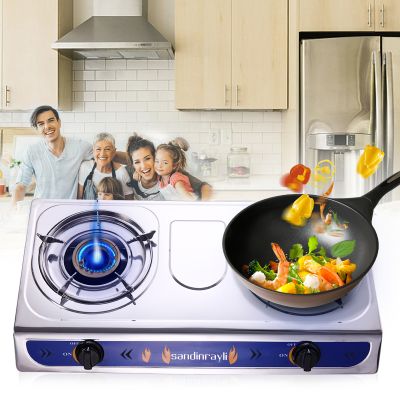 2 Burner Propane Gas Cooktop Portable