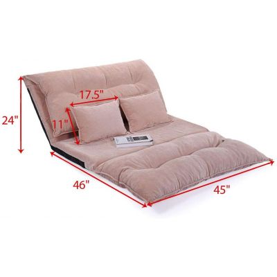 Comfort Floor Couch Cotton Low Level Folding Sofa Bed