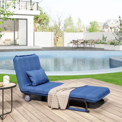 3 in 1 Folding Chair Bed Convertible Sleeper Chair Into Bed