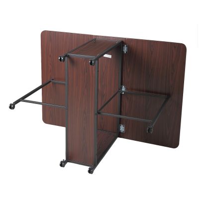 Gateleg Drop Leaf Dining Table on Lockable Wheels
