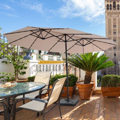 Waterproof 15ft Giant Led Lighted Patio Umbrella
