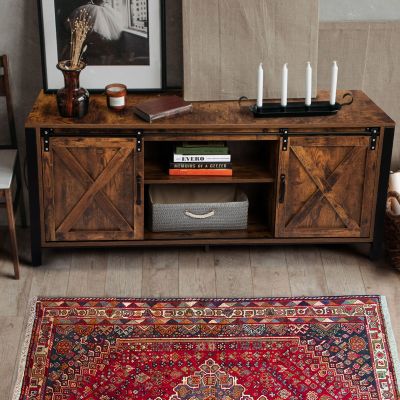 Sliding Barn Door TV Console for TV's up to 65"