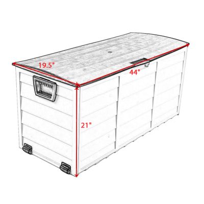 Plastic Waterproof Outdoor Storage Deck Box